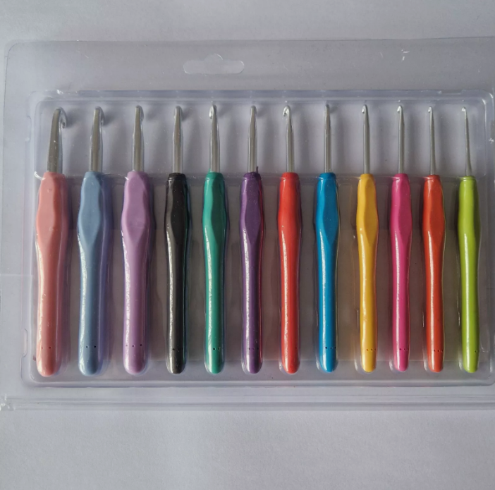 12Pcs Habicraft Crochet Hook Set Yarn Knitting Needles Sewing Multi Colour