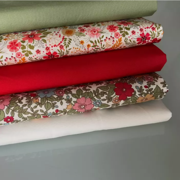 Autumn 100% Cotton Fabric Bundles Fat Quarters Squares Craft Sewing Floral Material