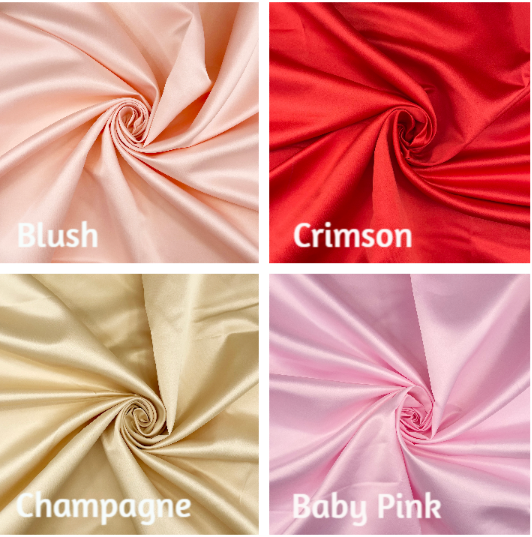 Duchess Bridal Satin Fabric Matte Dressmaking Wedding Sewing