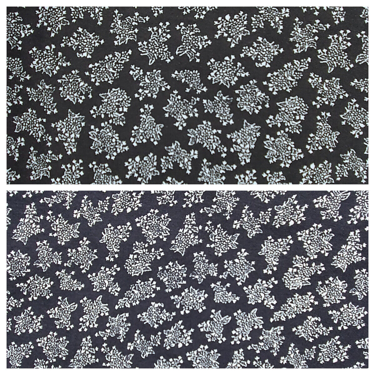 100% Viscose Fabric White Floral 140cm wide Dressmaking Dress Material