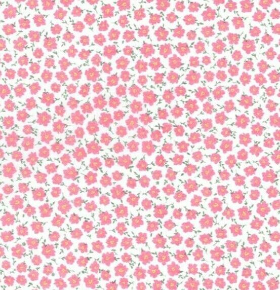 Floral Polycotton Fabric Ditsy Floral Flowers Sewing Craft Dressmaking