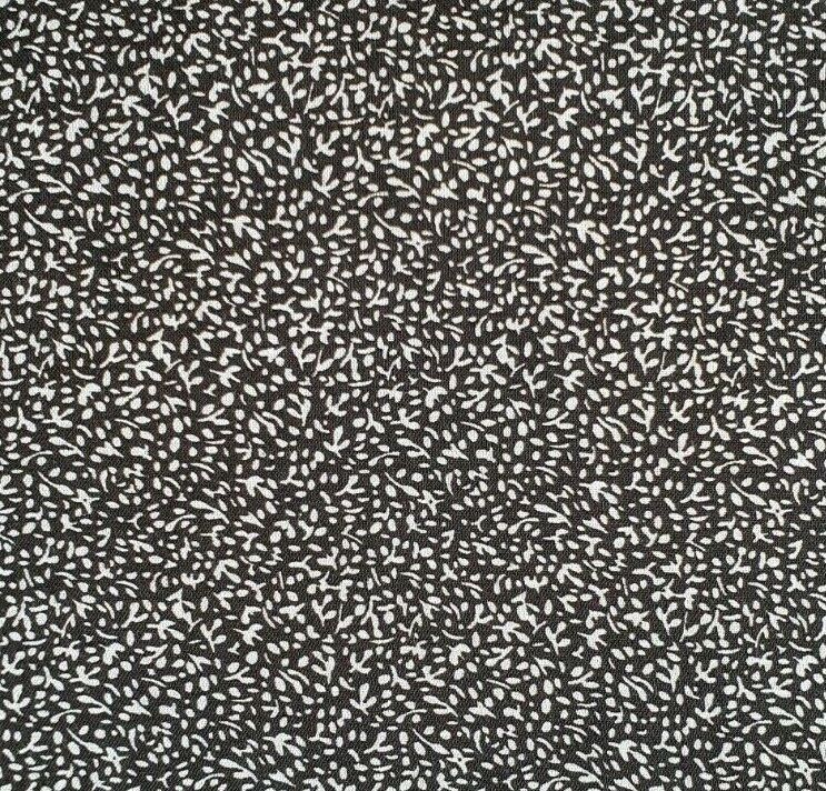 100% Viscose Fabric Ditsy Leaf Dress Fabric Sewing Craft Dressmaking