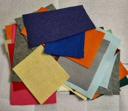 A4 Fabric Felt Sheets Colour Craft Packs Arts and Crafts Multipacks Assorted