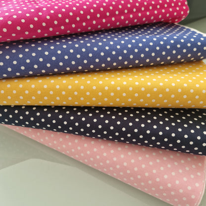 Polka Dot 100% Cotton Fabric Bundles Fat Quarters Squares Craft Sewing