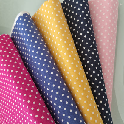 Polka Dot 100% Cotton Fabric Bundles Fat Quarters Squares Craft Sewing