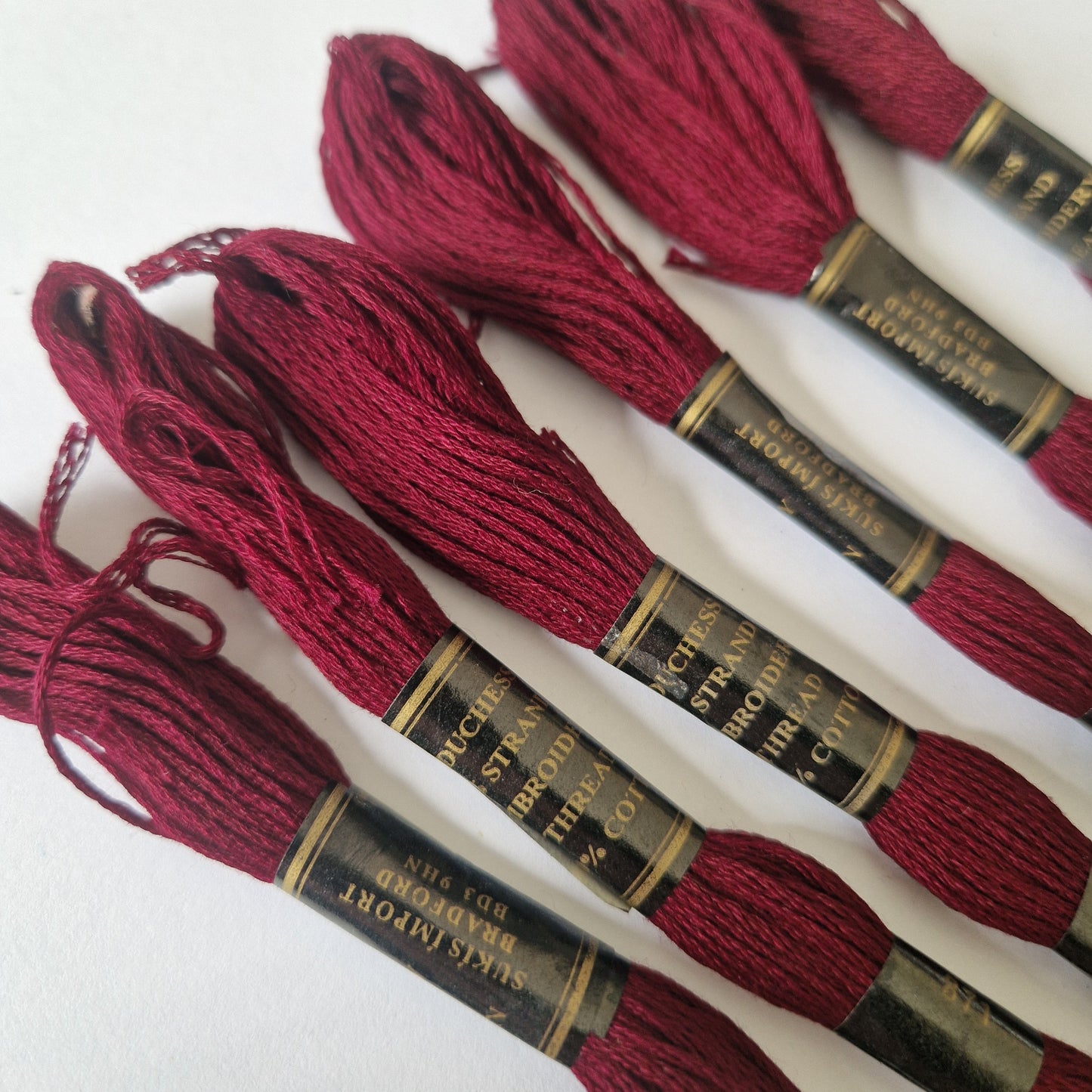 Embroidery Thread Cross Stitch Skeins Cotton Craft Sewing Coloured 6 Skeins