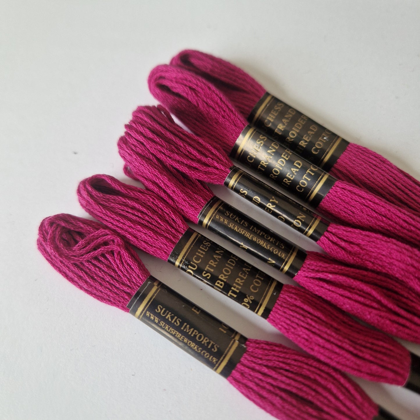Embroidery Thread Cross Stitch Skeins Cotton Craft Sewing Coloured 6 Skeins