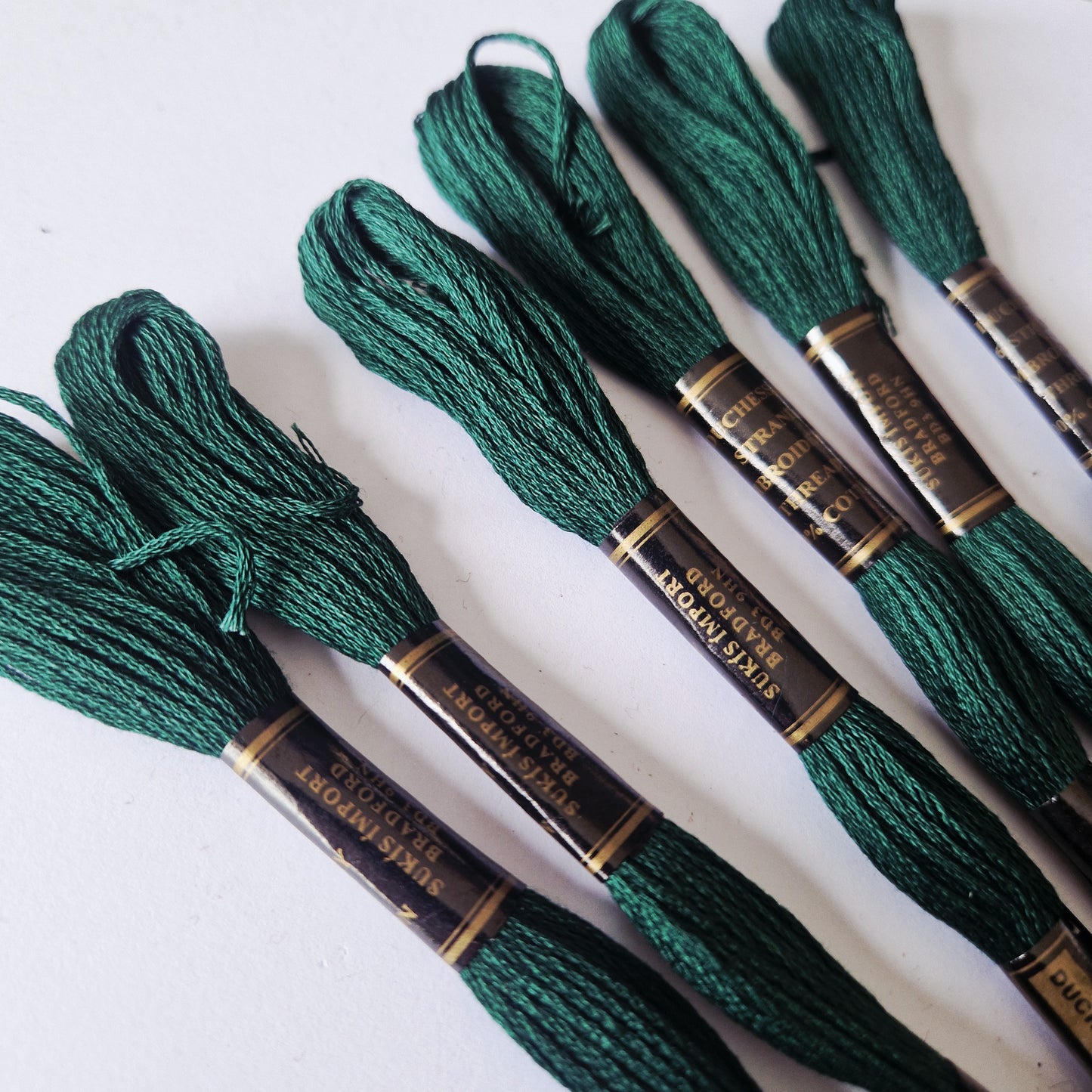 Embroidery Thread Cross Stitch Skeins Cotton Craft Sewing Coloured 6 Skeins