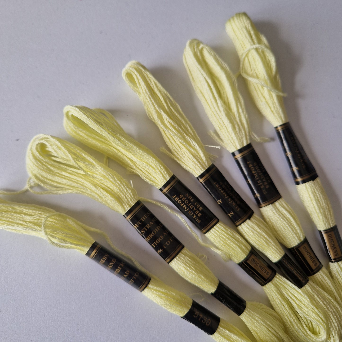 Embroidery Thread Cross Stitch Skeins Cotton Craft Sewing Coloured 6 Skeins