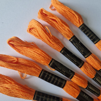 Embroidery Thread Cross Stitch Skeins Cotton Craft Sewing Coloured 6 Skeins