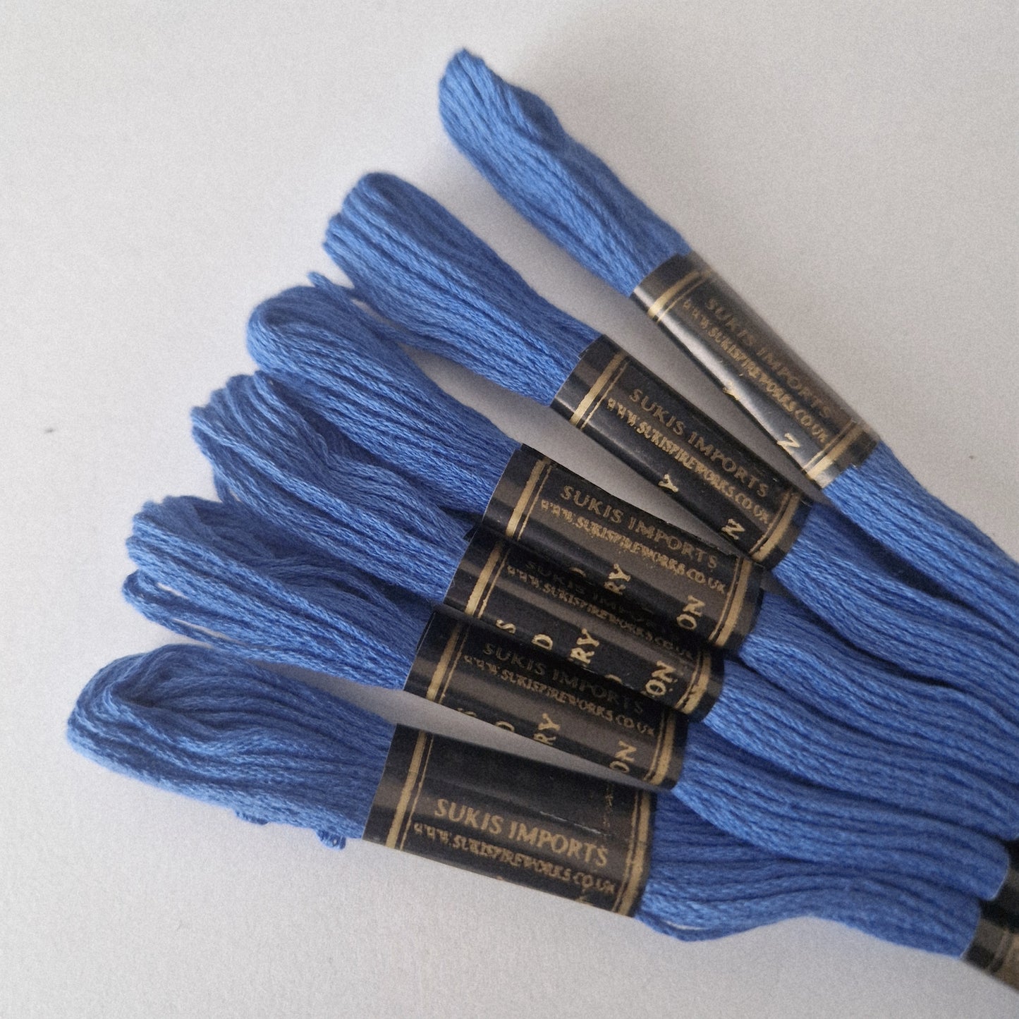 Embroidery Thread Cross Stitch Skeins Cotton Craft Sewing Coloured 6 Skeins