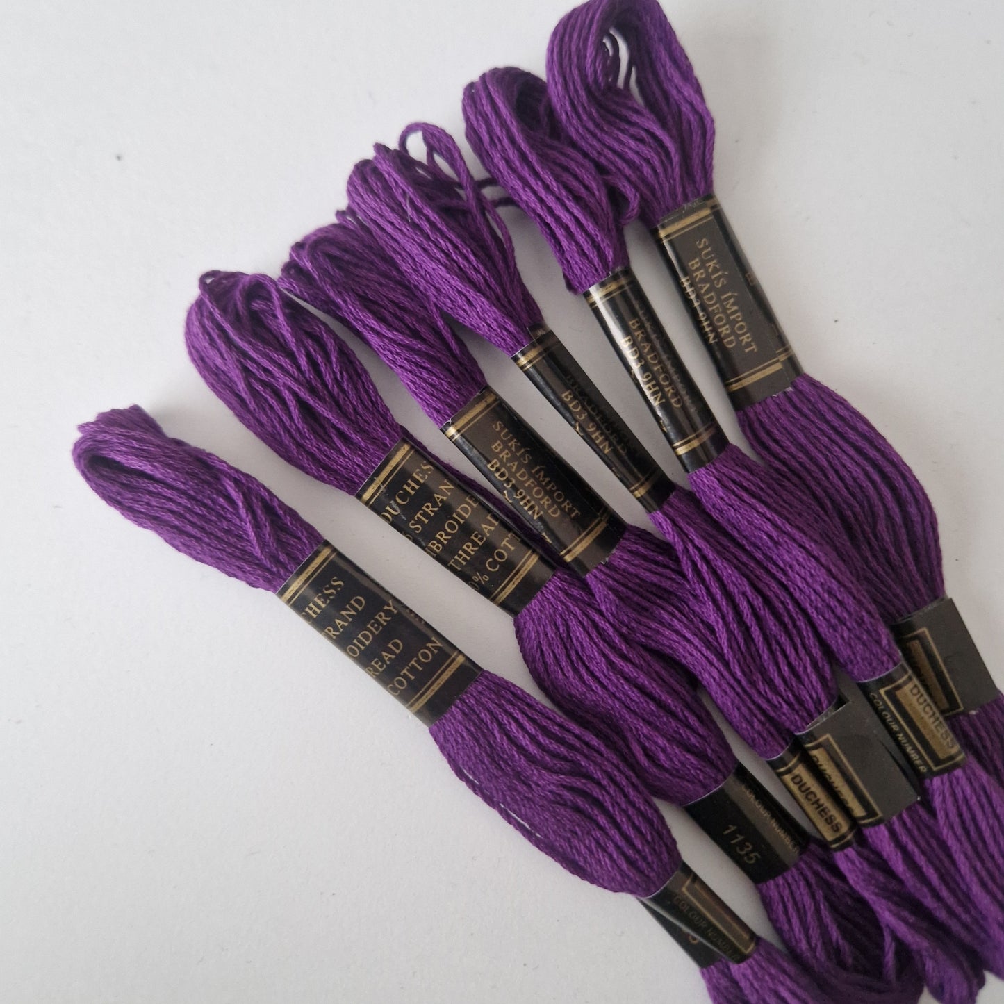 Embroidery Thread Cross Stitch Skeins Cotton Craft Sewing Coloured 6 Skeins