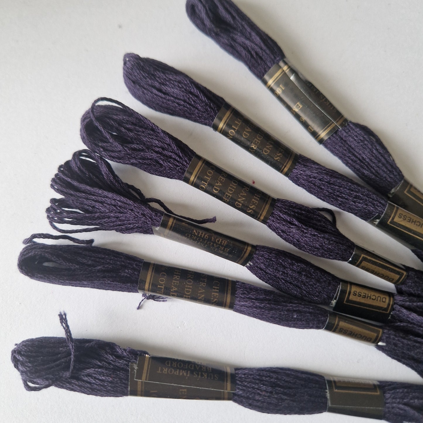 Embroidery Thread Cross Stitch Skeins Cotton Craft Sewing Coloured 6 Skeins