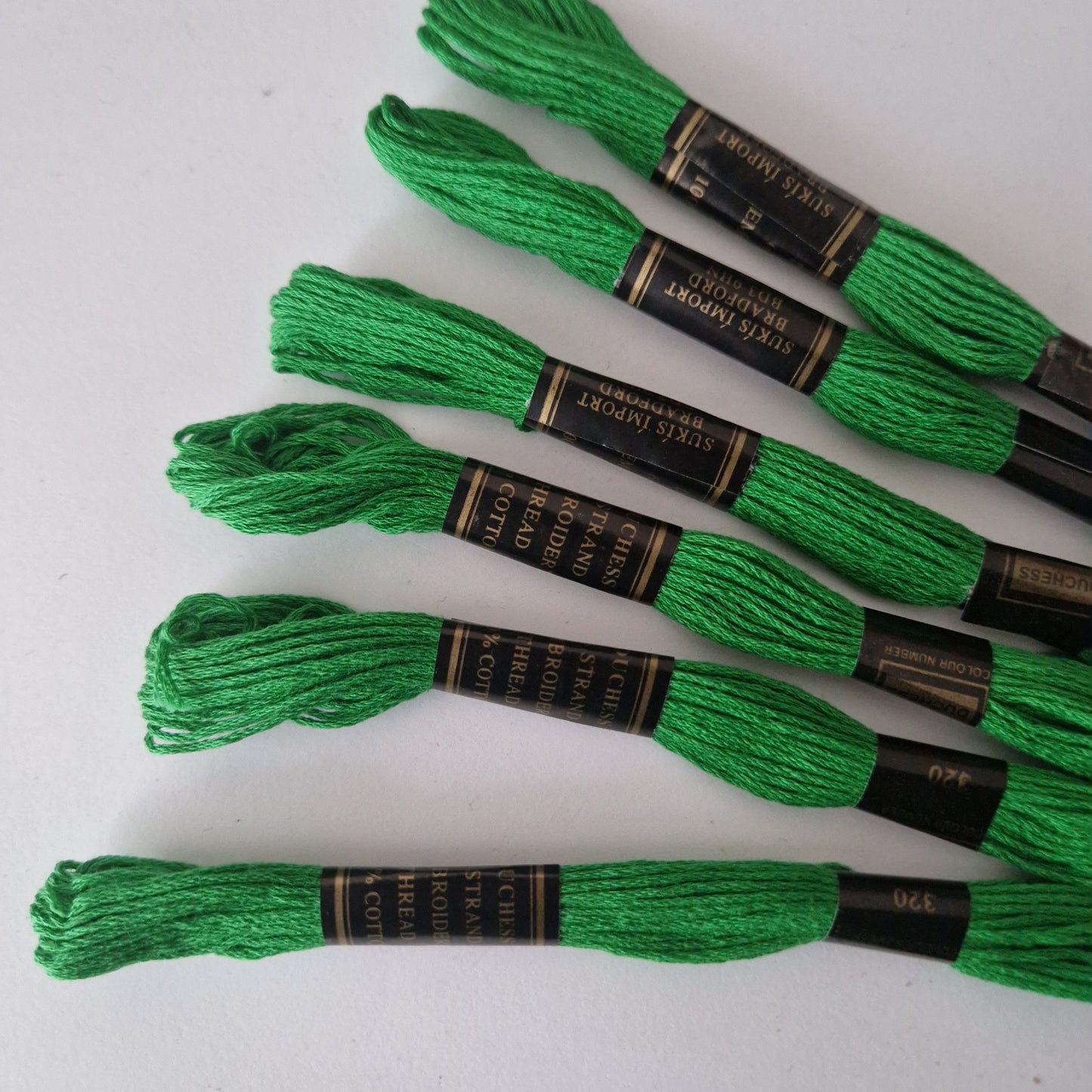 Embroidery Thread Cross Stitch Skeins Cotton Craft Sewing Coloured 6 Skeins