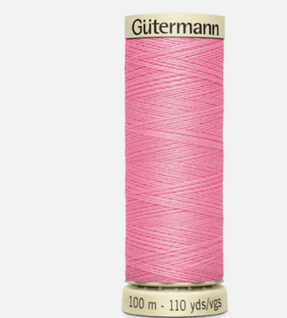 Shades of Pink Gutermann Sew All Thread 100m Reel 100% Polyester Machine Sewing