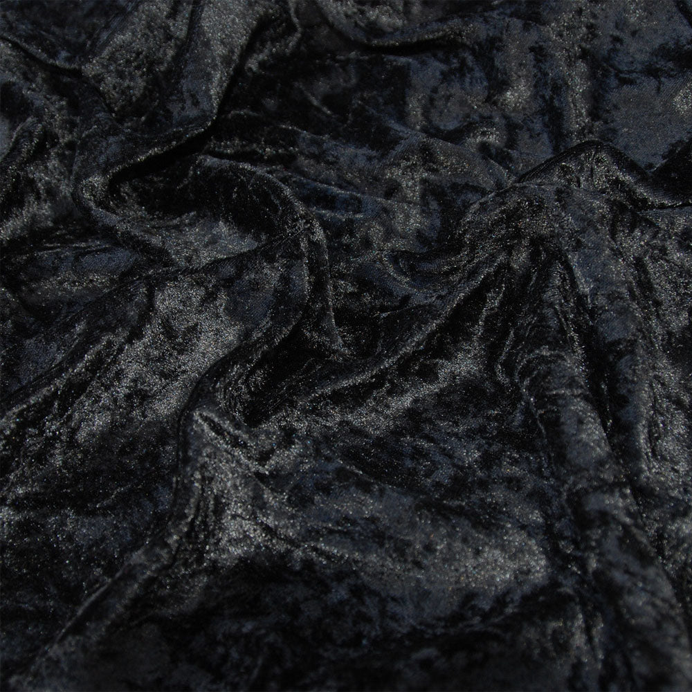 Crushed Velvet Fabric Stretch Velour Material 150cm Wide