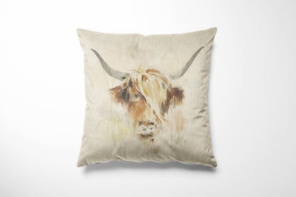 Animal Country Creature Linen Look Cotton Rich Fabric Cushion Panels