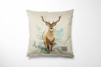 Animal Country Creature Linen Look Cotton Rich Fabric Cushion Panels