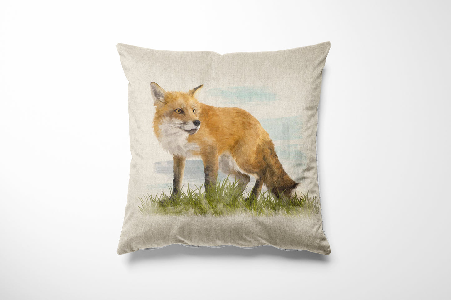 Animal Country Creature Linen Look Cotton Rich Fabric Cushion Panels