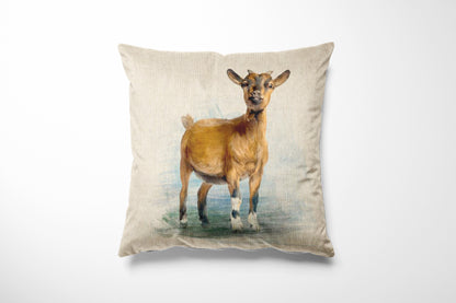 Animal Country Creature Linen Look Cotton Rich Fabric Cushion Panels