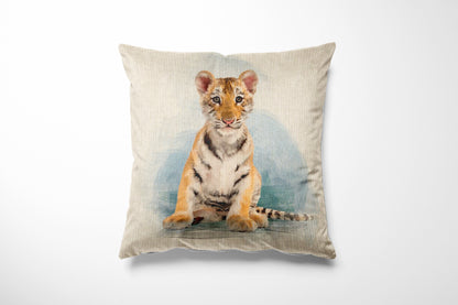 Animal Country Creature Linen Look Cotton Rich Fabric Cushion Panels