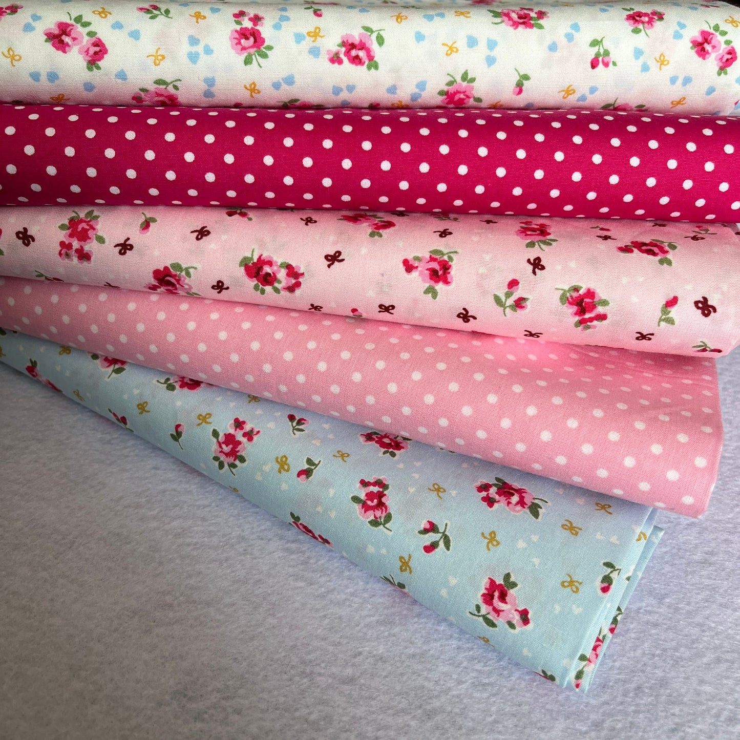 Floral Vintage 100% Cotton Fabric Bundles Fat Quarters Squares