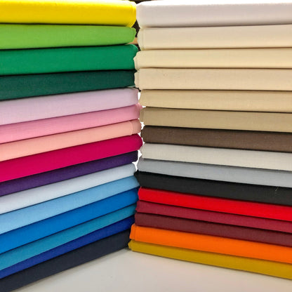 60 Inch Plain Coloured 100% Cotton Fabric