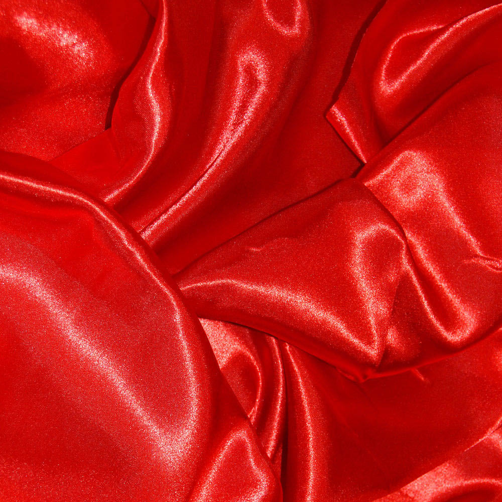 Silky Satin Fabric Plain Coloured