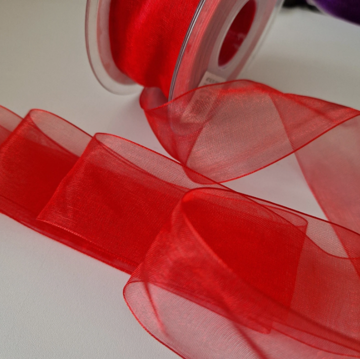 Sheer Organza Ribbon Party Wedding Decorations 10mm, 15mm, 25mm, 40mm x 5metres