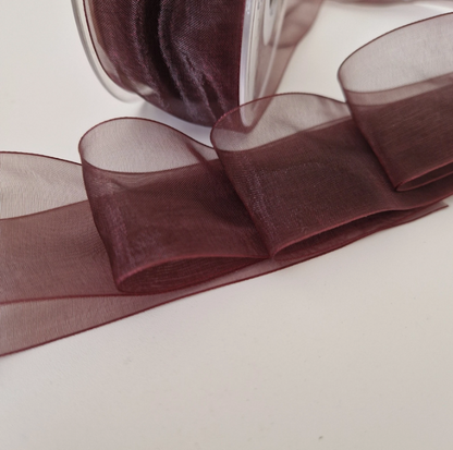 Sheer Organza Ribbon Party Wedding Decorations 10mm, 15mm, 25mm, 40mm x 5metres
