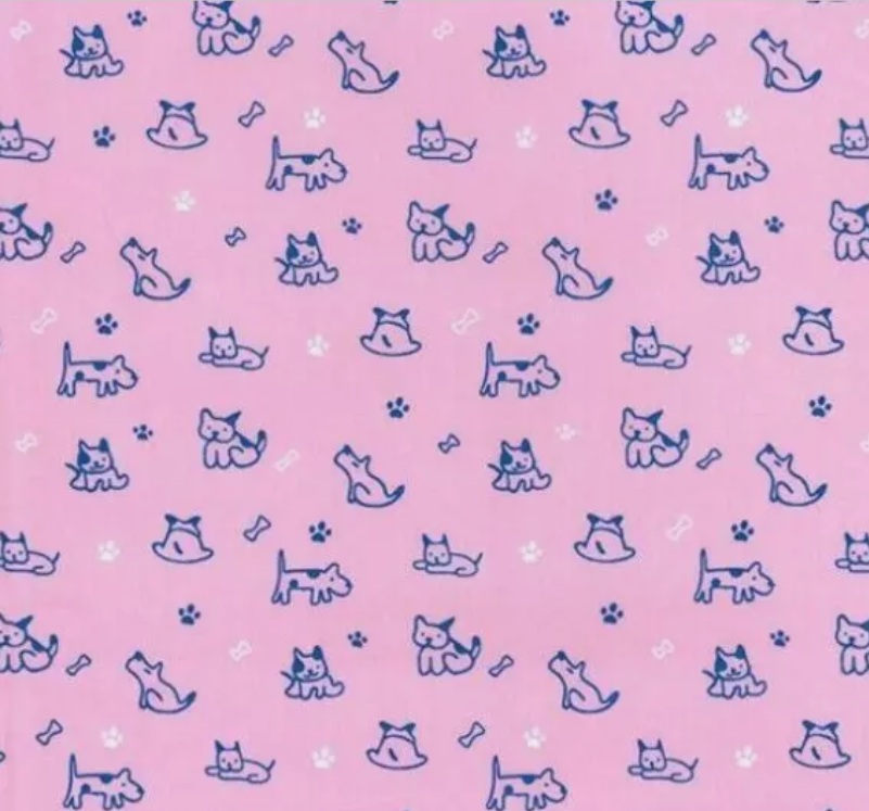 Dog Cotton Poplin Fabric Crafts Sewing Rose & Hubble Clothing Quilting