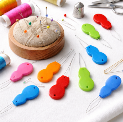 Bow Needle Threader Threaders For Hand or Sewing Machine Pack of 5 or 10 Colours