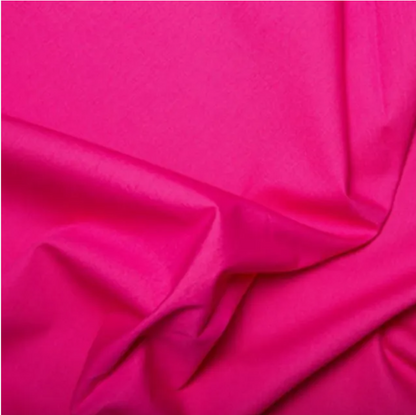 100% Plain Cotton Poplin Fabric Rose & Hubble Solid Plain Coloured