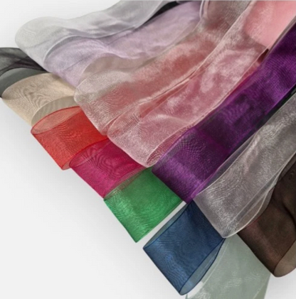 Sheer Organza Ribbon Party Wedding Decorations 10mm, 15mm, 25mm, 40mm x 5metres