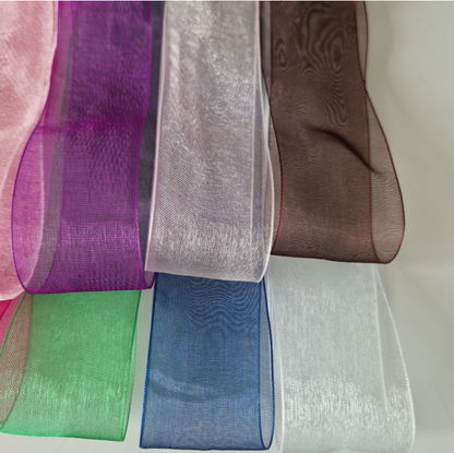 Sheer Organza Ribbon Party Wedding Decorations 10mm, 15mm, 25mm, 40mm x 5metres