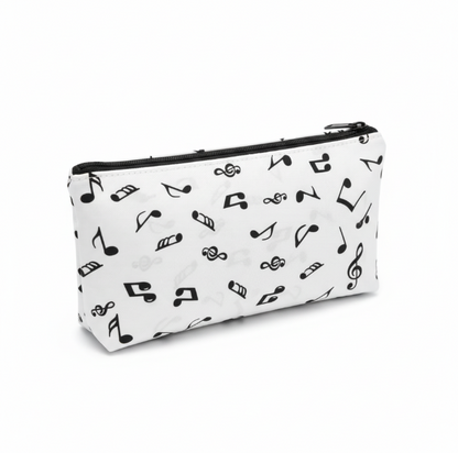 White Music Notes 100% Cotton Fabric Rose & Hubble Quilting Craft Per Metre