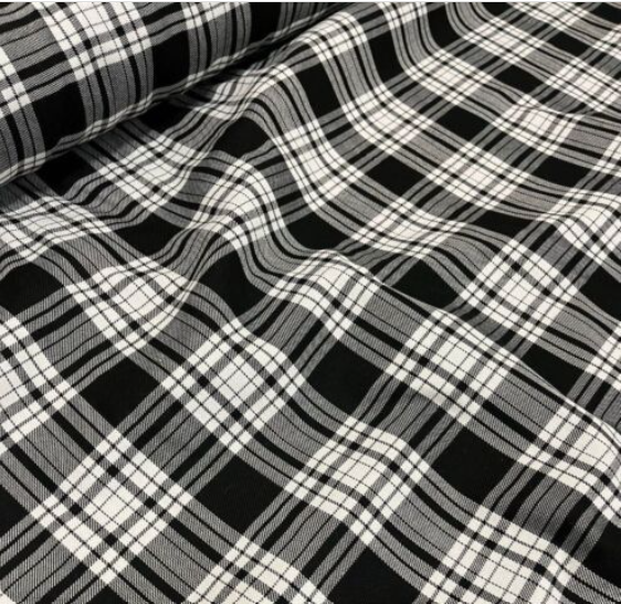 Tartan Plaid Fabric Check Polyviscose