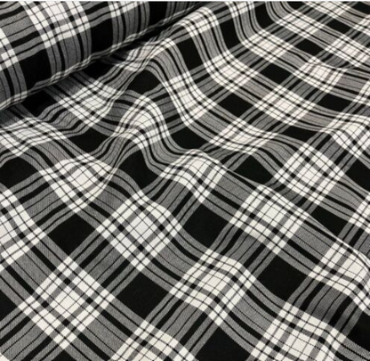 Tartan Plaid Fabric Check Polyviscose