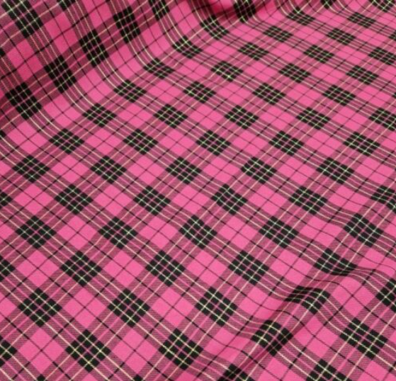 Tartan Plaid Fabric Check Polyviscose