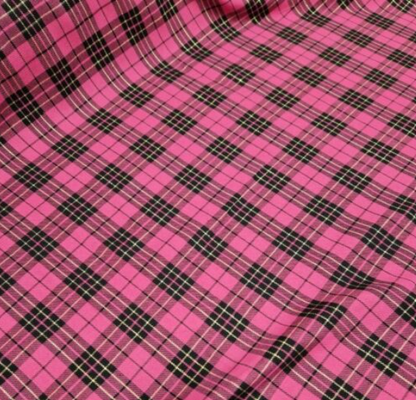 Tartan Plaid Fabric Check Polyviscose