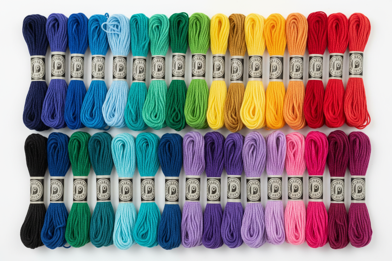 embroidery thread skeins