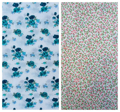 Floral Polycotton Fabric Ditsy Rose Craft Dress Material Sewing