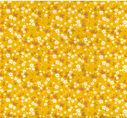 Yellow Daisy 100% Cotton Fabric Rose & Hubble Poplin Floral Material Sewing