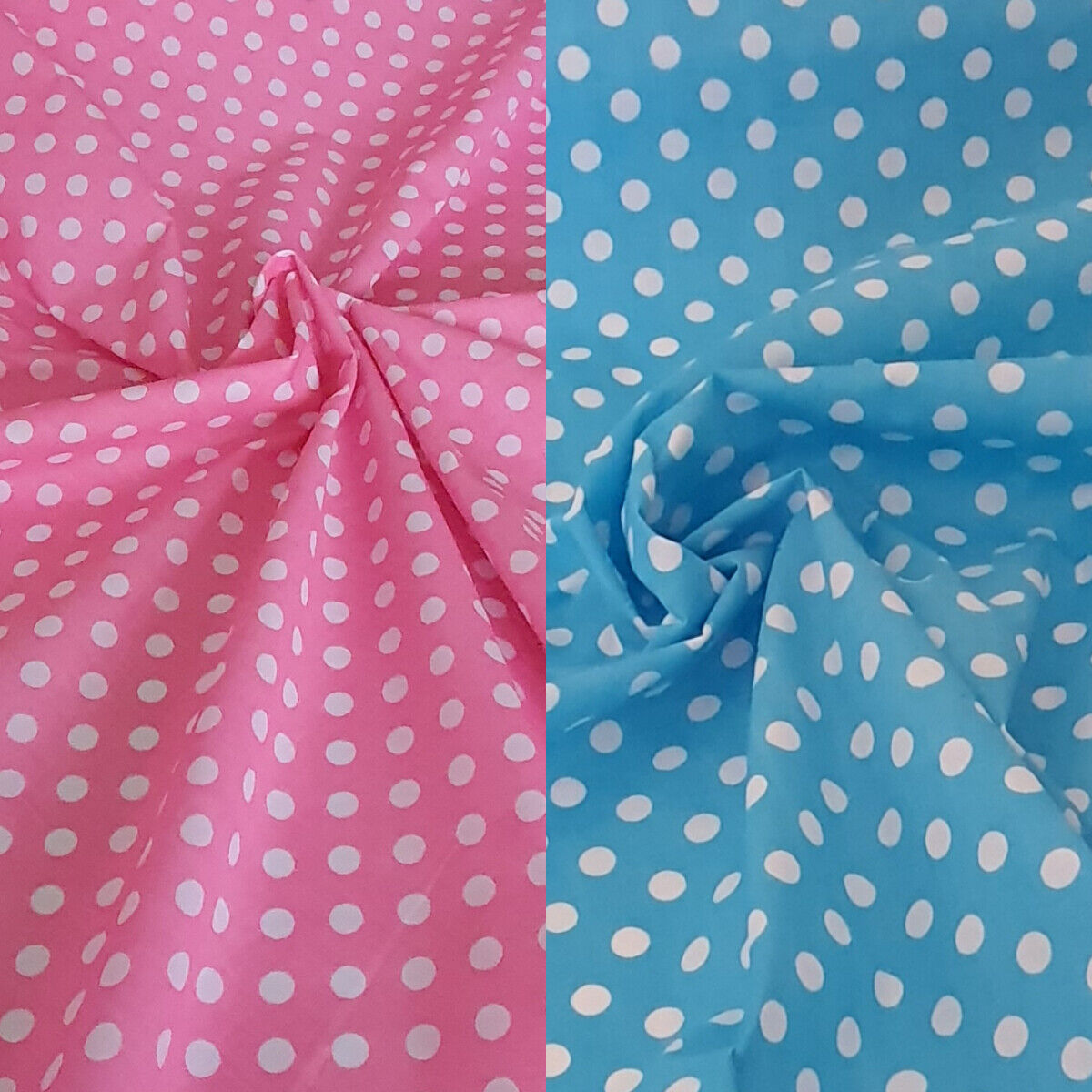 Polka Dot Polycotton Fabric 45" Craft Dress Dots Spots Material