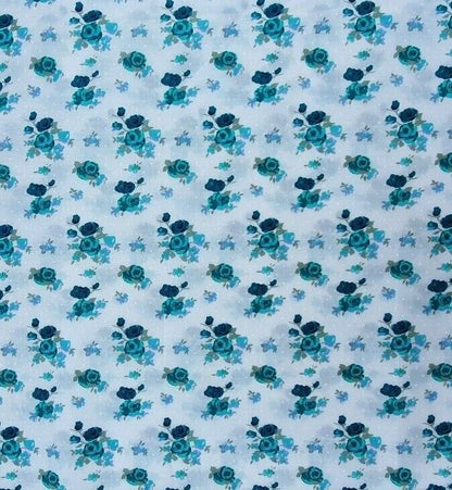 Floral Polycotton Fabric Ditsy Rose Craft Dress Material Sewing