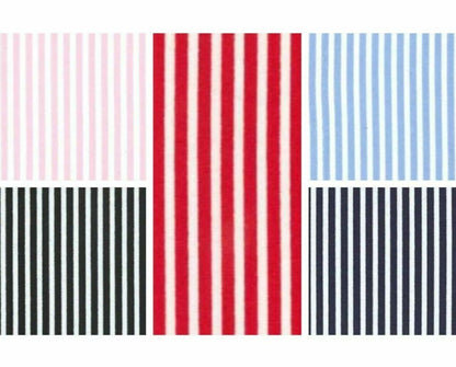 Candy Stripe 100% Cotton Fabric Rose & Hubble 3mm Stripes Poplin Material