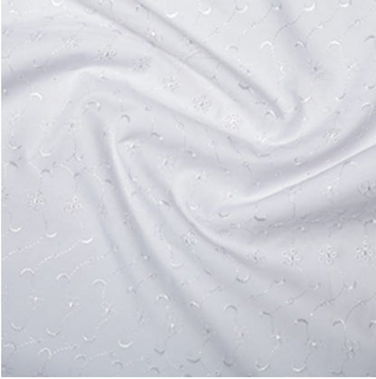 Broderie Anglaise 3 Hole Fabric Dress Craft Polycotton Fabric