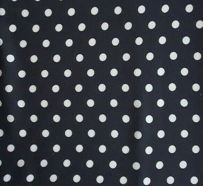 100% Viscose Fabric Polka Dot 140cm 8mm & 5mm