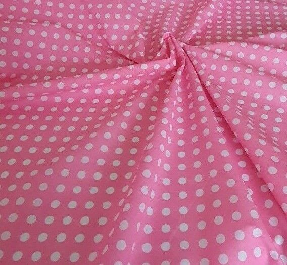 Polka Dot Polycotton Fabric 45" Craft Dress Dots Spots Material