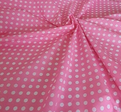 Polka Dot Polycotton Fabric 45" Craft Dress Dots Spots Material